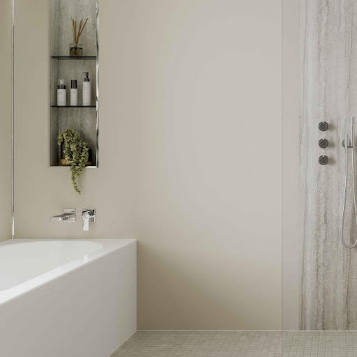 Multipanel Neutrals Creamy White Wall Panel Unlipped 2400 x 1200mm