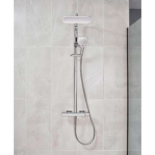 Photos - Tap Triton Velino Dual Cool Touch Thermostatic Bar Mixer Shower with Diverter 