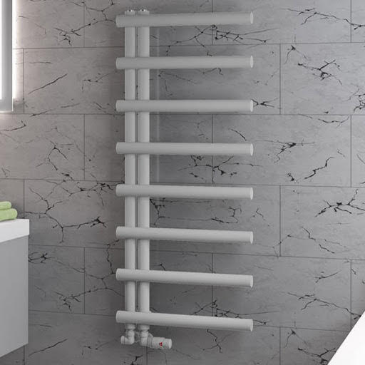 Solaro Marlow E-Style 1150 x 500mm Heated Towel Radiator - Matt Grey