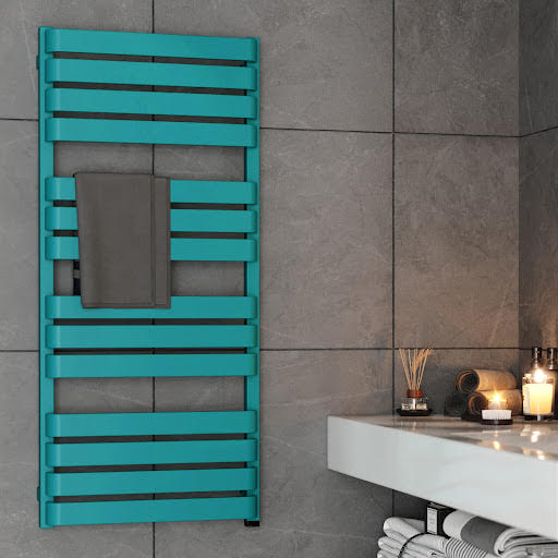 Terma Warp T One Electric Towel Radiator Matt Teal 1110 x 500mm