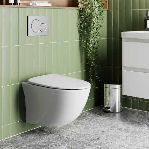 Affine Wall Hung Rimless Toilet & Soft Close Seat