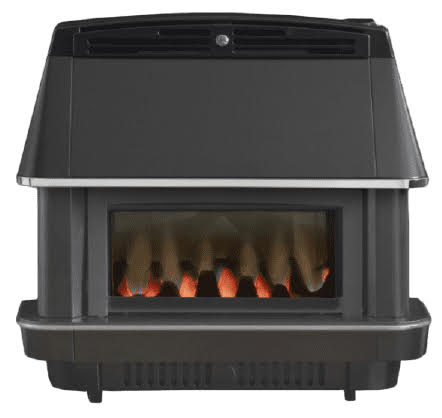Valor Valentia Black/Chrome Balanced Flue Manual Control Gas Fire - 0547401