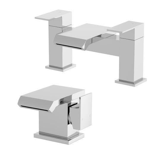 Architeckt Skara Basin Mixer Tap and Bath Mixer Tap Set