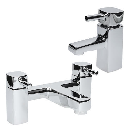 Architeckt Misa Basin Mixer Tap and Bath Mixer Tap Set
