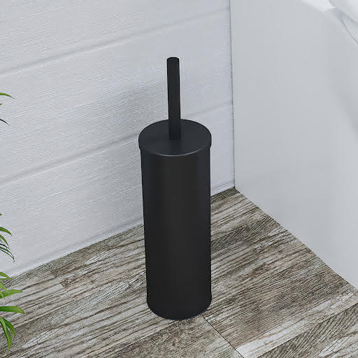 Croydex Toilet Brush & Holder Matt Black - AJ700021
