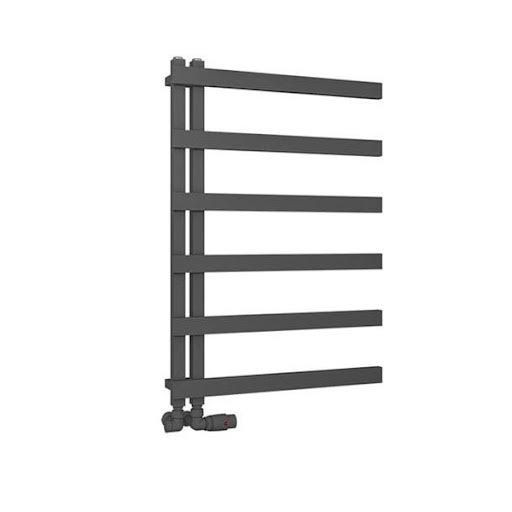 Solaro Platani 800 x 600mm Heated Towel Radiator - Matt Anthracite