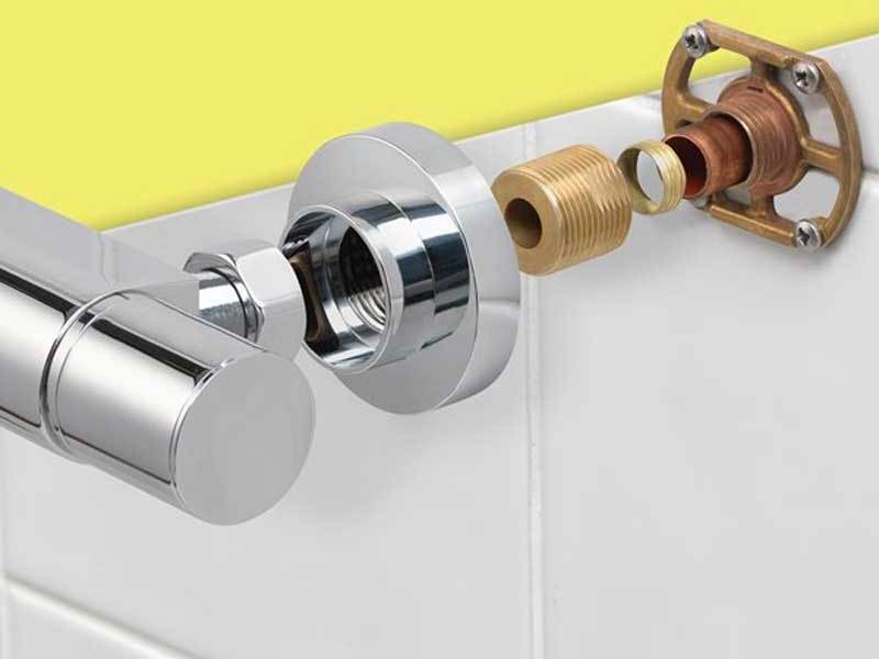 Aqualisa Midas 110 Mixer Shower Exposed Bar Valve Chrome Drencher Modern MD110SC 5023942132702