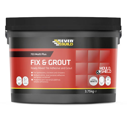 Everbuild 703 Fix & Grout Tile Adhesive - 3.75kg