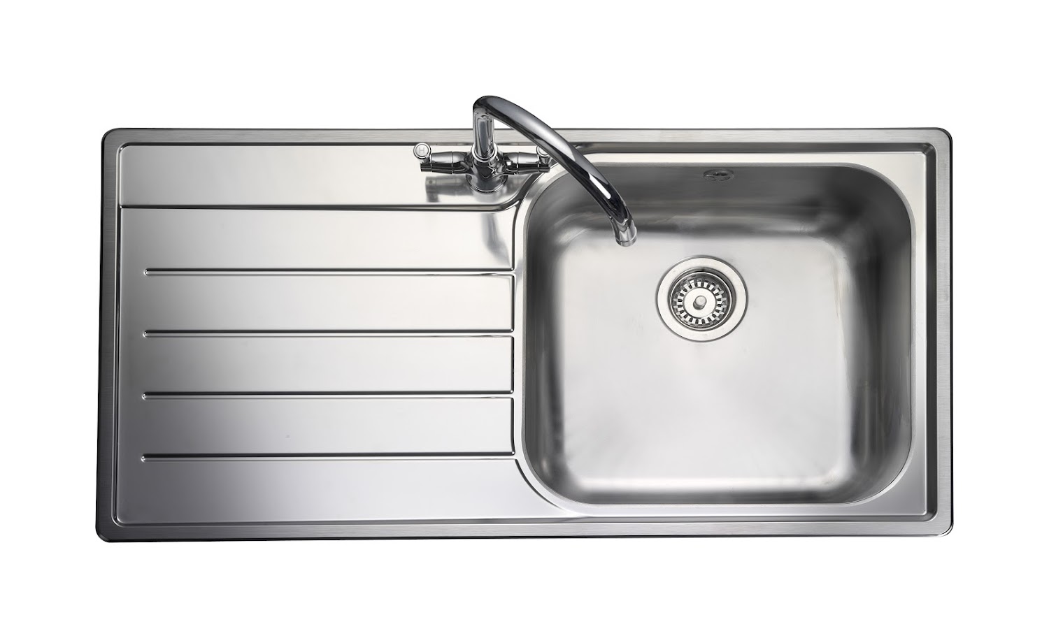 inset steel kitchen sink