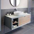 Vitusso Garda Grey & Wood Bathroom Furniture