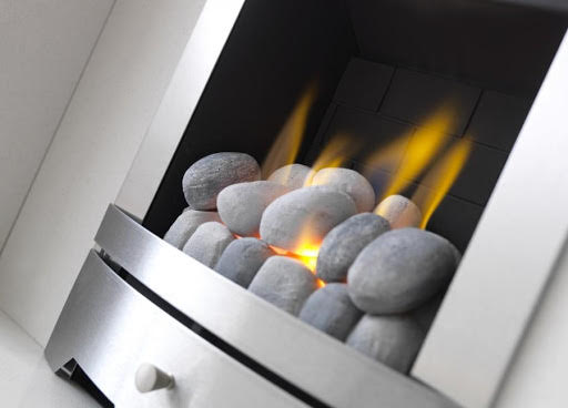 Valor Seattle Class 2 Chrome Pebble Bed Manual Control Gas Fire - 0595603