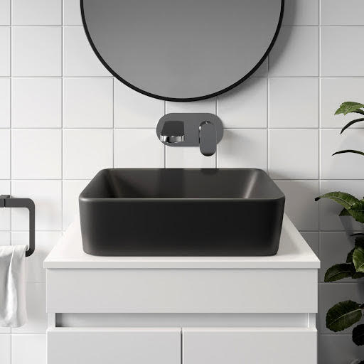 Affine Croix Black Countertop Basin -  480 x 370mm