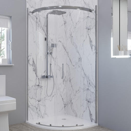 Multipanel Linda Barker Calacatta Marble 900mm & 900mm Sides