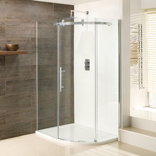 Clario Vanguard Frameless Offset Quadrant Shower Enclosure 1200 x 800mm Right Hand – 10mm