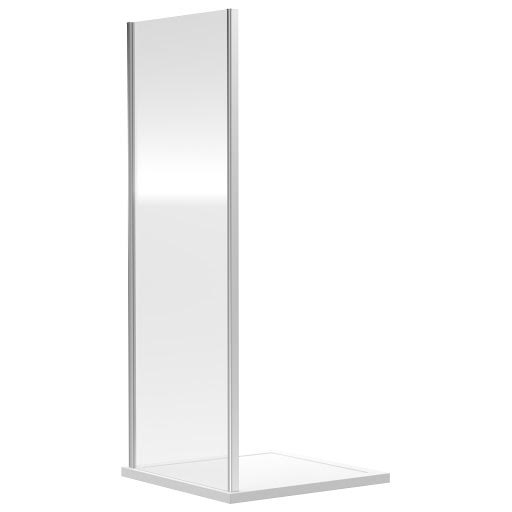 Luxura Side Panel 760mm - 6mm Chrome