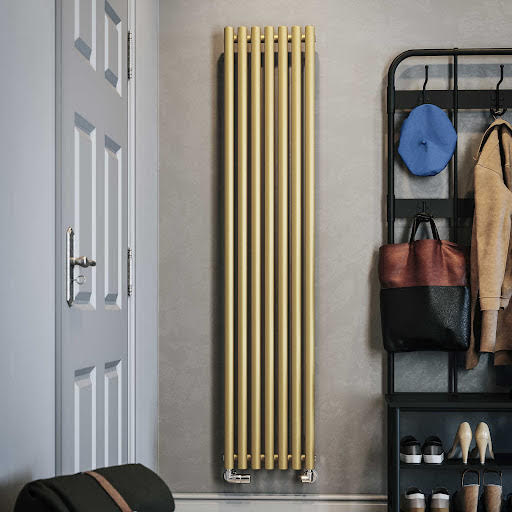 Terma Rolo Room Brass Designer Radiator 1800 x 370 mm