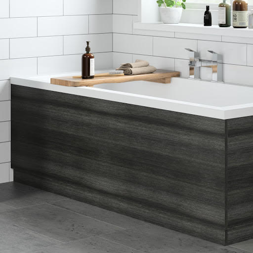 Artis Grey Wood Bath Panel 1700mm Side MFC