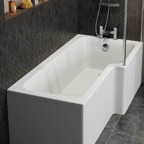L Shaped Bath Large Capacity