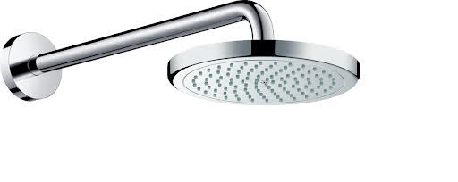 hansgrohe Croma Overhead Shower Head 220 with 389mm Wall Arm Chrome