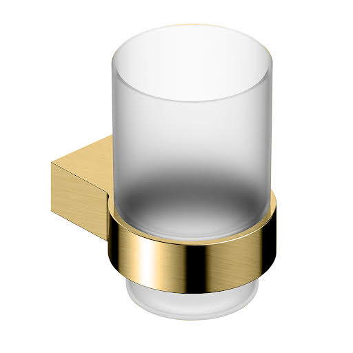 RAK Ceramics Petit Round Tumbler Holder – Brush Gold RAKPER9903G