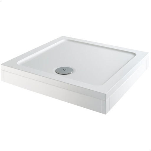 Podium Easy Plumb Square Anti Slip Shower Tray - 700 x 700mm with Waste