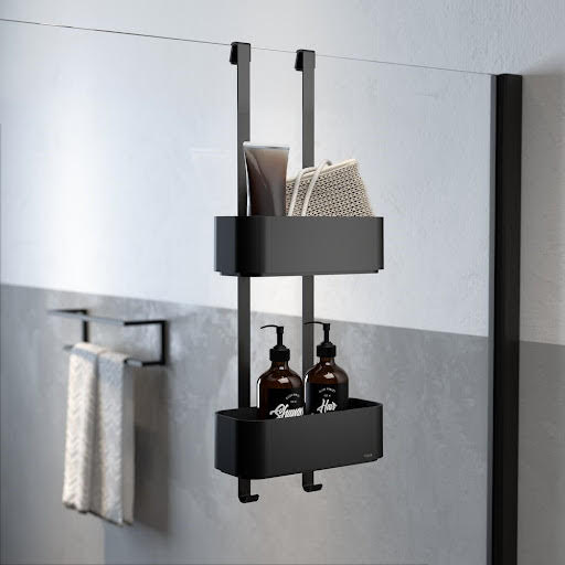 Tiger 2-Store Double Shower Caddy - Black