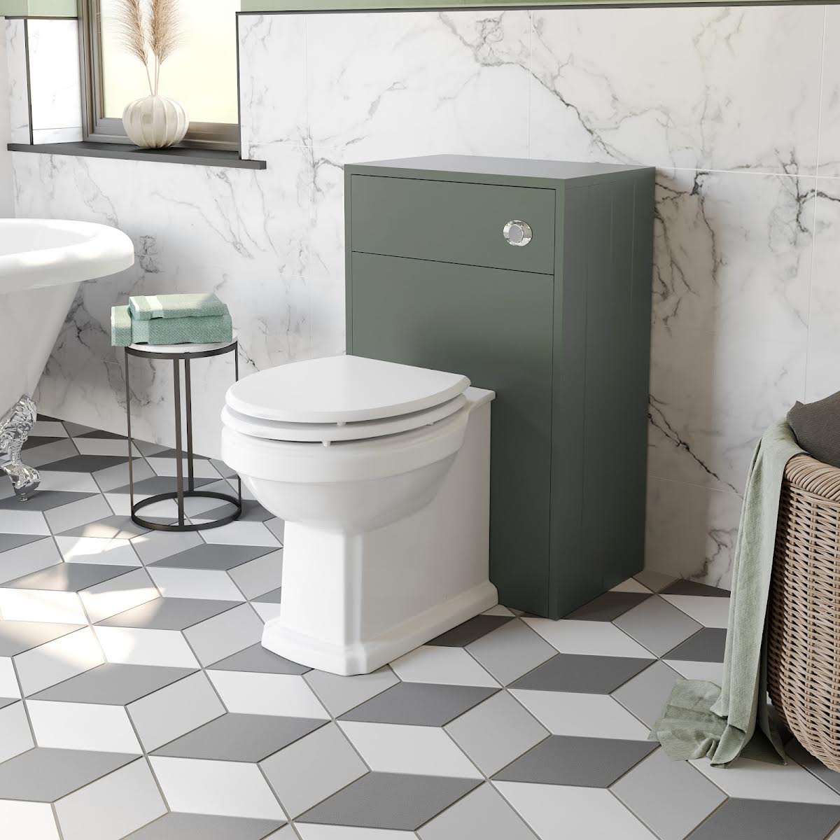 Park Lane Winchester Green Toilet & Vanity Unit 1820mm