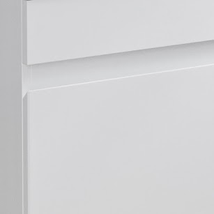 Avox white gloss drawer handle