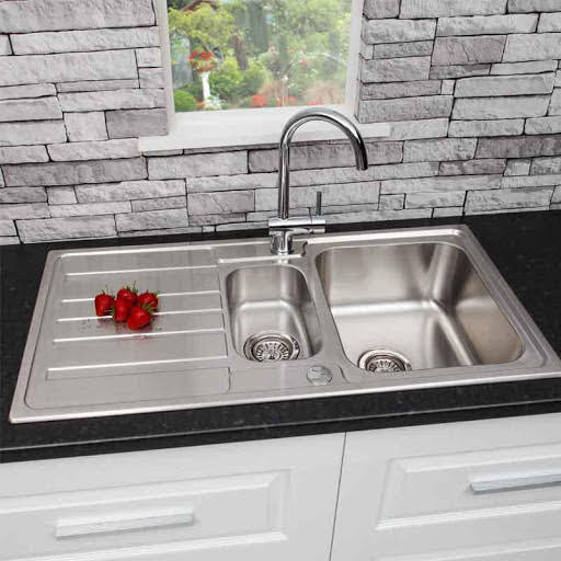 Sauber Prima Inset Stainless Steel Kitchen Sink - 1.5 Bowl