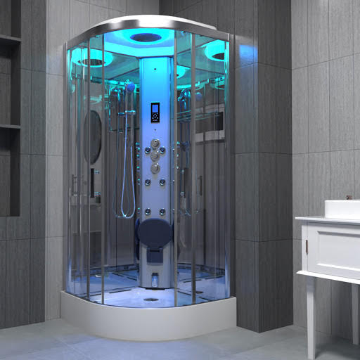 Insignia Premium Chrome Frame Steam Shower Cabin 800 x 800mm