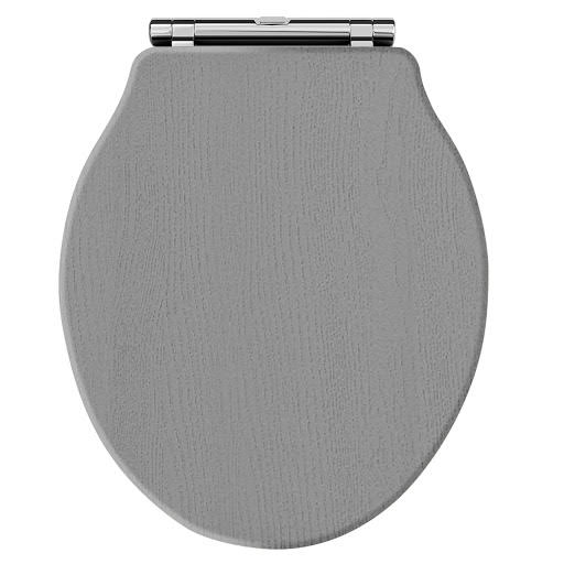 Park Lane Worcester Storm Grey Traditional Round Toilet Seat