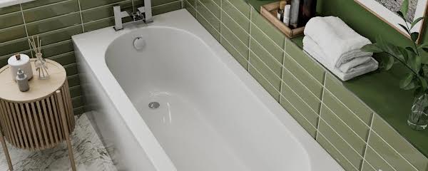 Affine Royan Black Bathroom Suite - 1700mm Bath, Shower & Basin