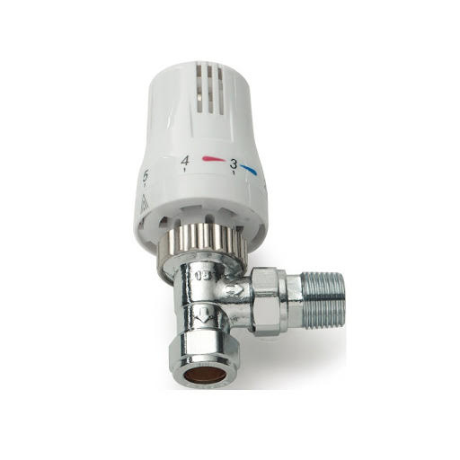 DuraTherm Style Angled Thermostatic Radiator Valve