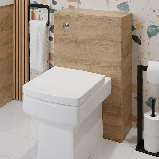 Regis Forma Wood Back to Wall Toilet Unit Only - 500mm