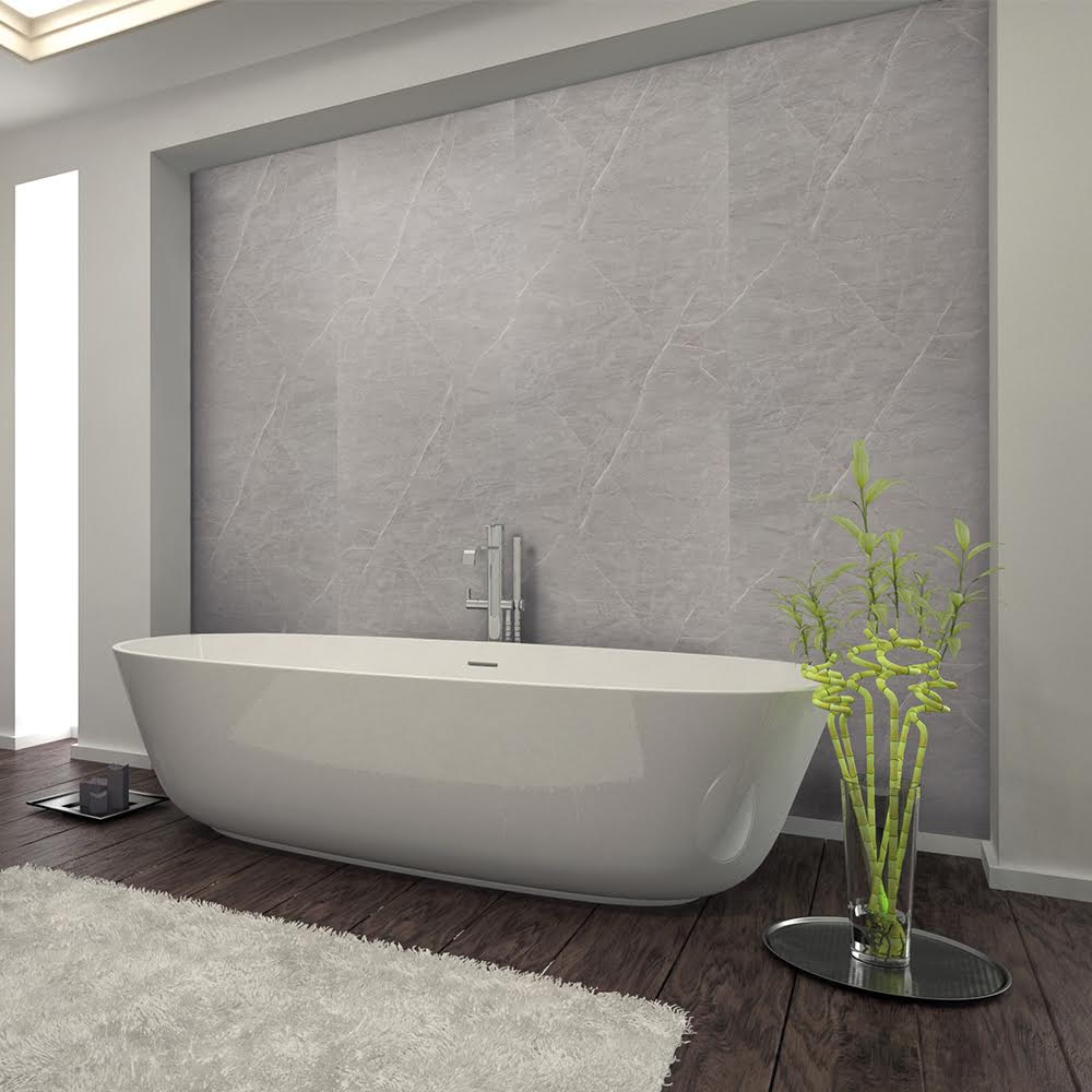 Starline Pietra Grey Bathroom Wall Panel 2400 x 1000mm