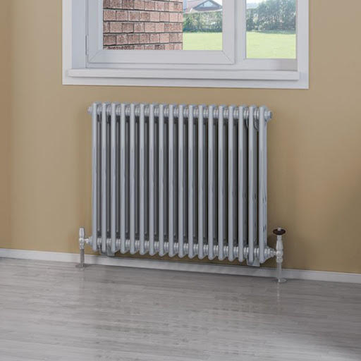 Eastlake Rivassa 600 x 833mm Traditional 2 Column Radiator - Chrome