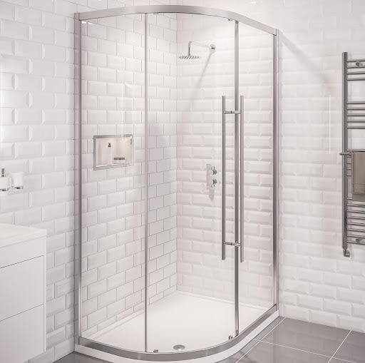 Clario Vantage 2000 Offset Quadrant Shower Enclosure 1100 x 800mm - Chrome