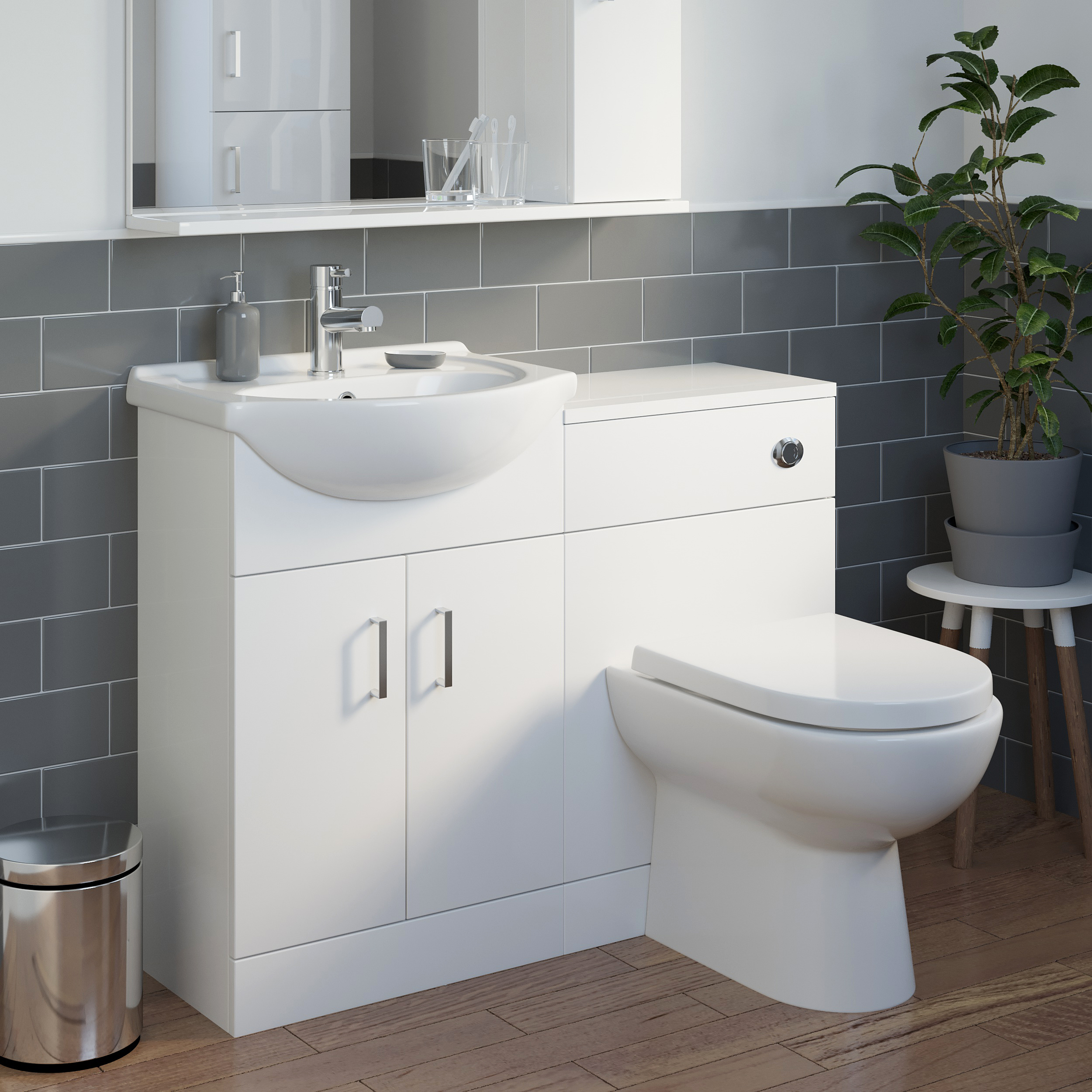 complete bathroom vanity