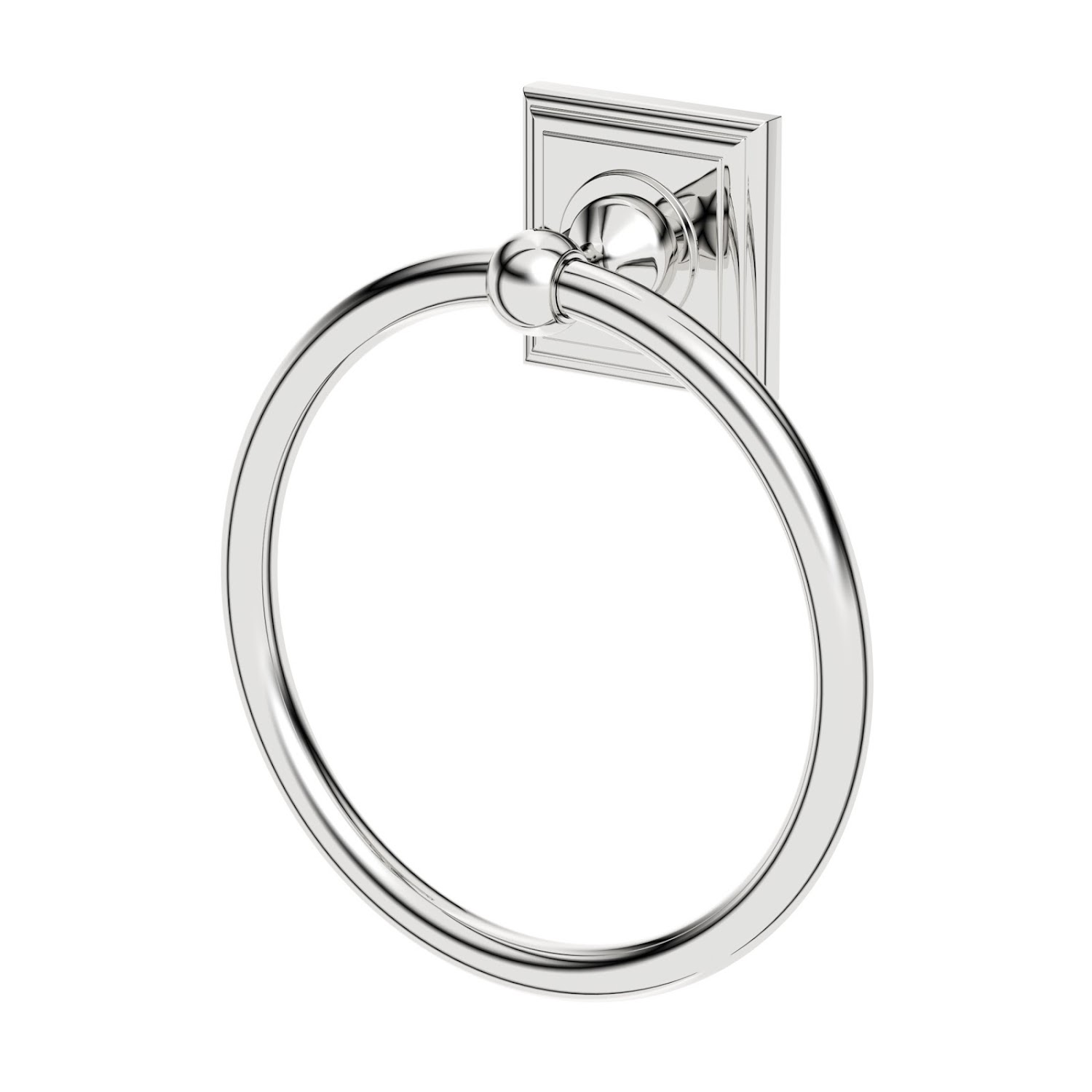 square wall mounted towel ring