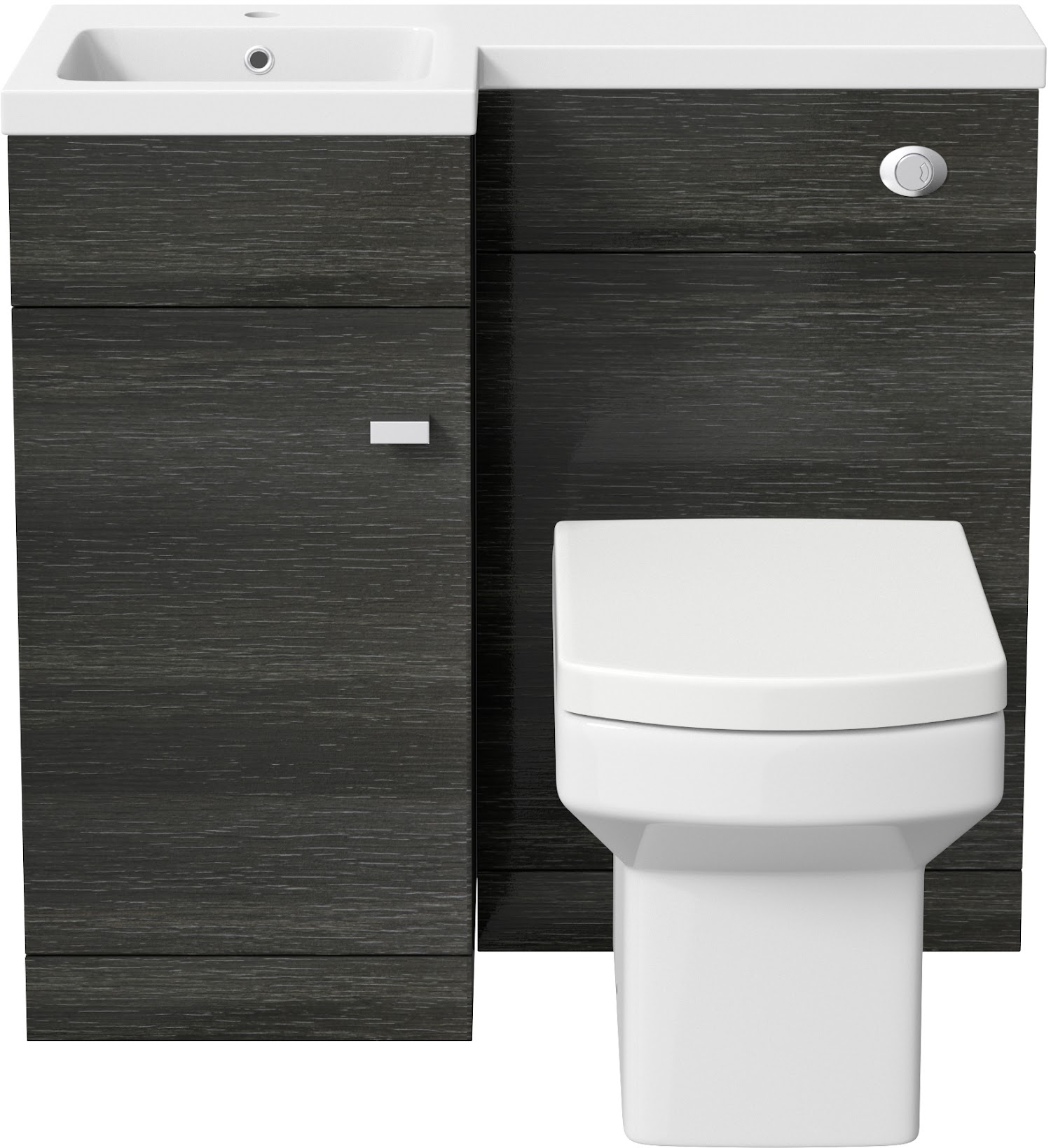 900mm Bathroom Vanity Unit Basin & Square Toilet Combined Furniture L