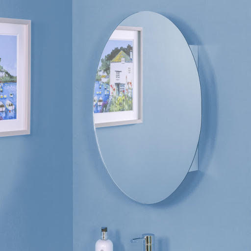 Croydex Tay Oval Mirror Stainless Steel WC870105