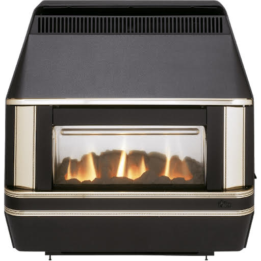 Valor Heartbeat Black Outset Oxysafe 2 Manual Control Gas Fire - 0533901