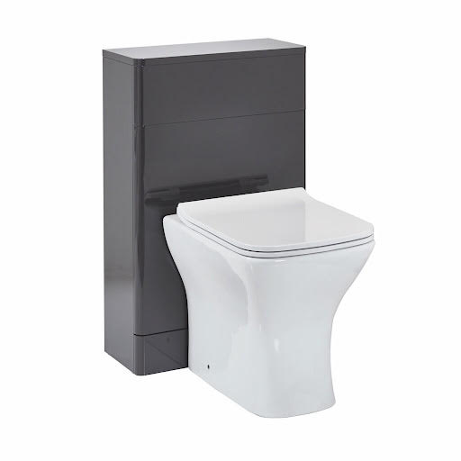 Scudo Rossini Wolf Grey Back To Wall Toilet Unit Only 500mm