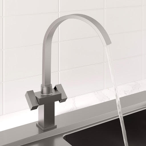 Sauber Aarau Kitchen Mixer Tap Brushed Finish