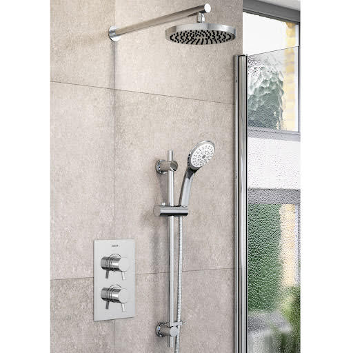 Bristan Prism Thermostatic Fixed Shower Head with Adjustable Rise