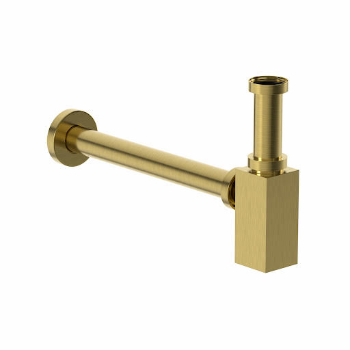 Architeckt Square Basin Bottle Trap 1 1/4" (32mm) - Brushed Brass