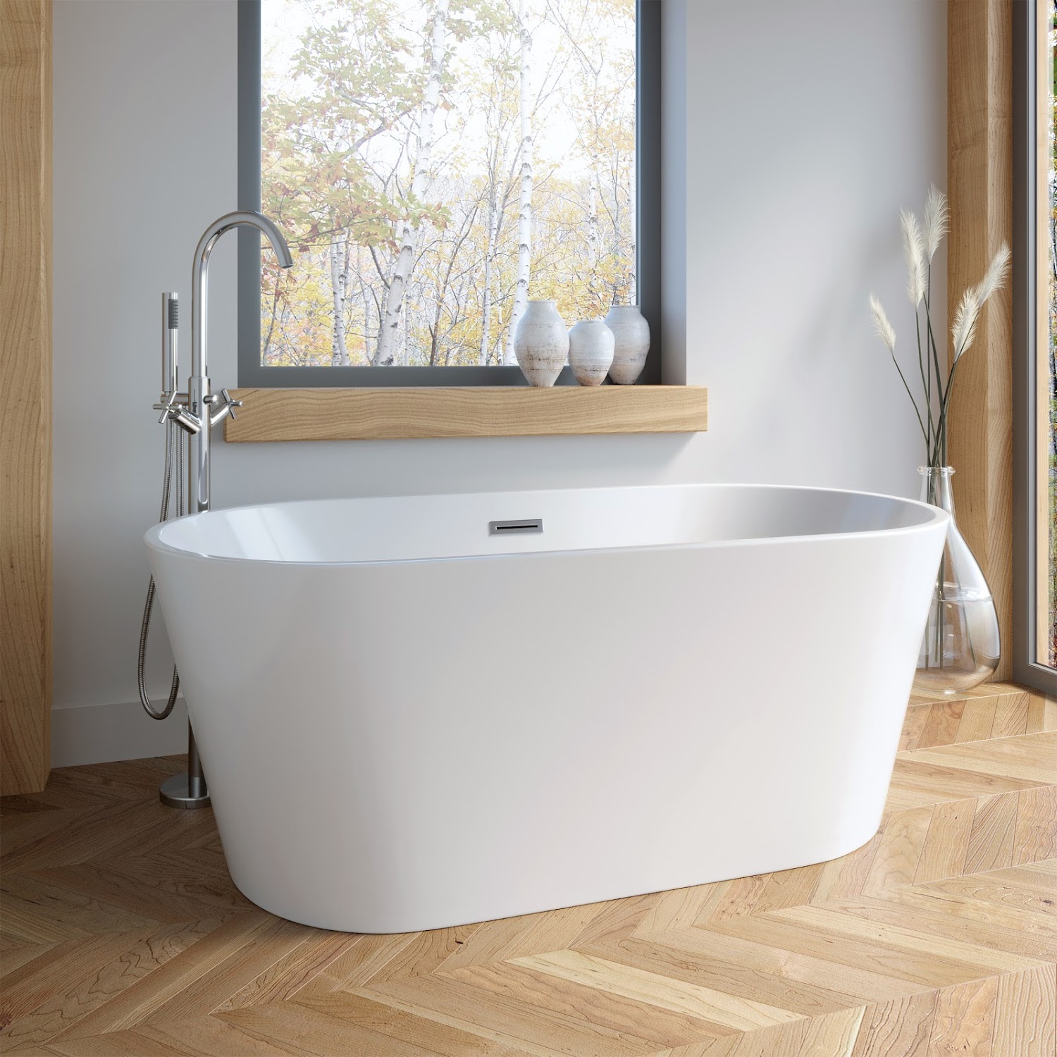acrylic double ended bath