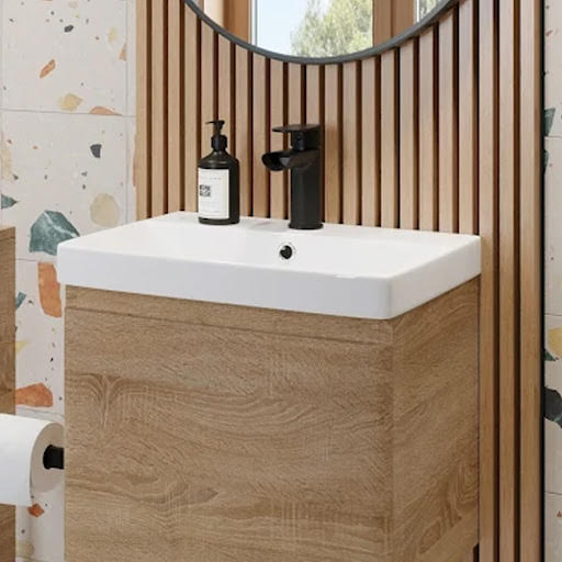 Affine Round Edge White Gloss Recessed Basin - 500mm