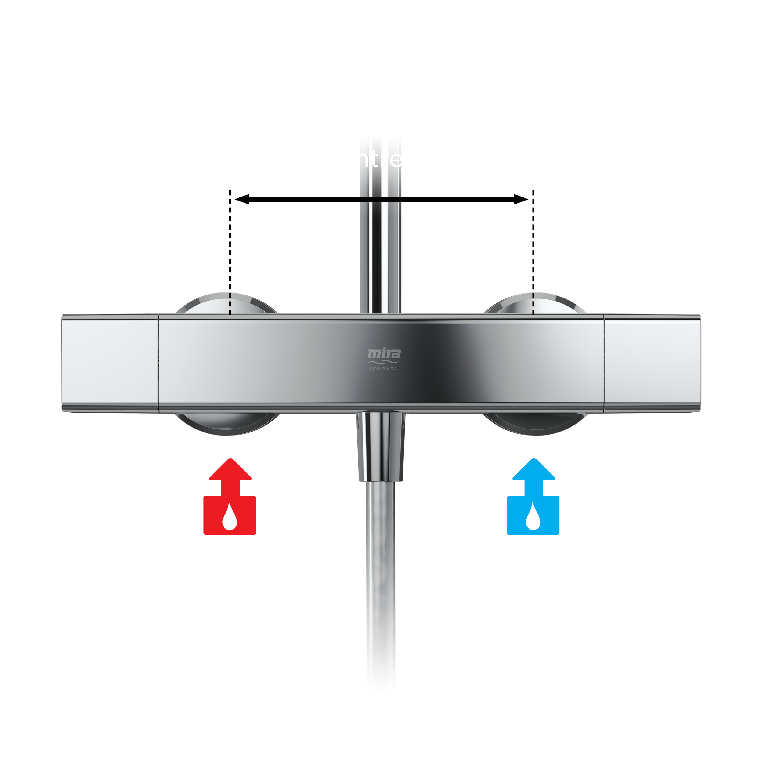 Mira Honesty ERD Mixer Shower Thermostatic Chrome 250mm Head Square 1.