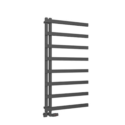 Solaro Platani 1150 x 600mm Heated Towel Radiator - Matt Anthracite